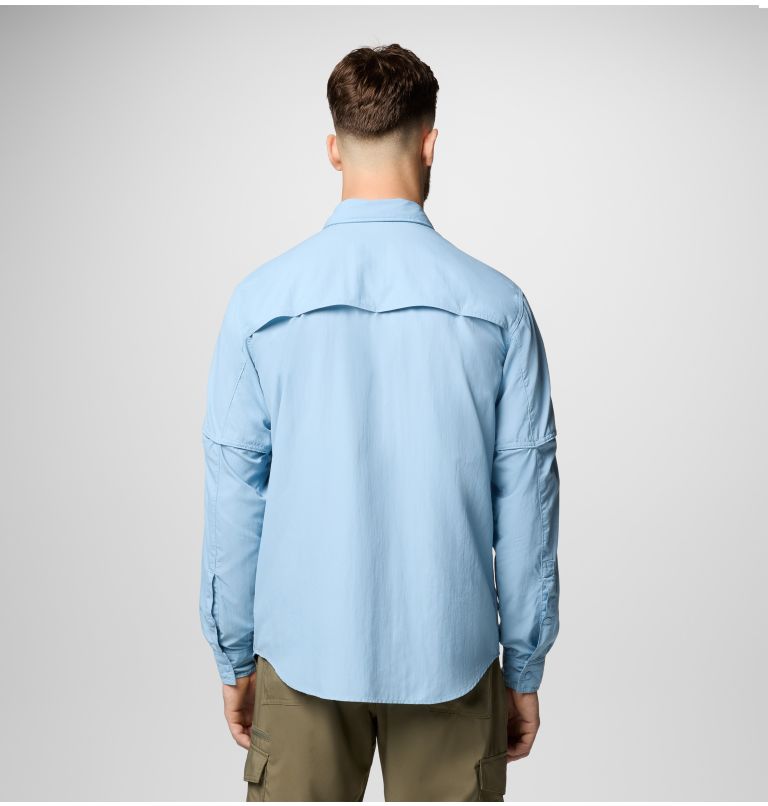 Men's Skien Valley Shirt, Color: Ripple Blue, image 3