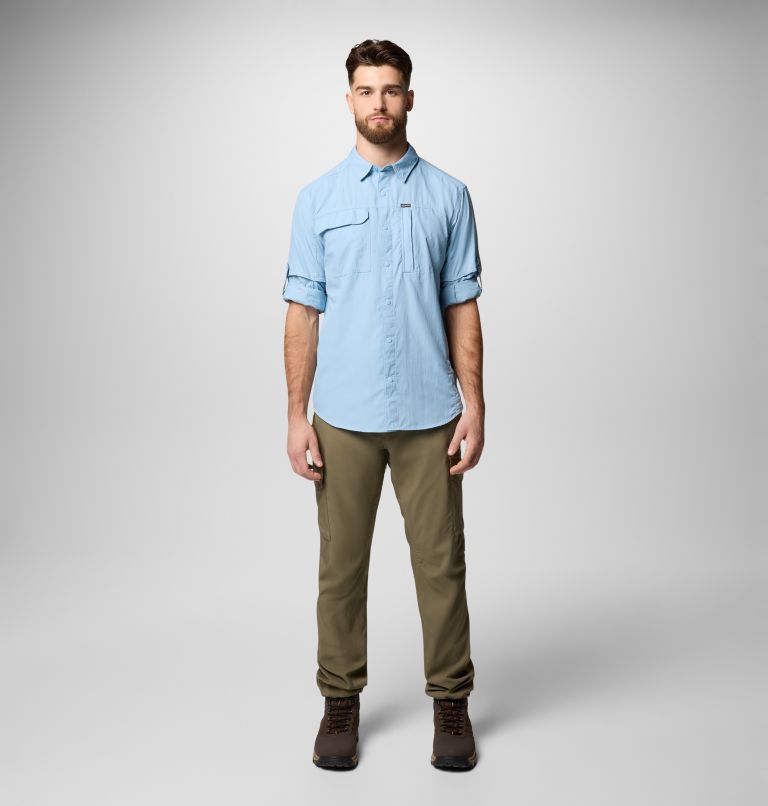 Men's Skien Valley Shirt, Color: Ripple Blue, image 2