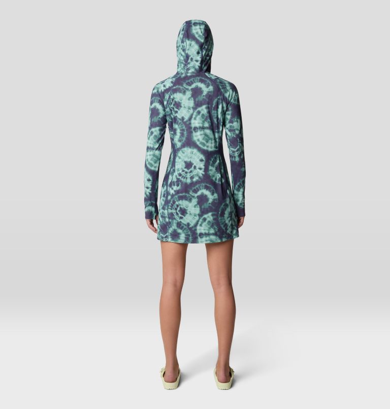 Women's Crater Lake Dress, Color: Lapis Dusk Spore Dye Print, image 4
