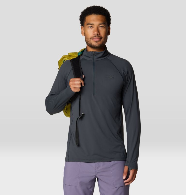 Men's Crater Lake 1/2 Zip, Color: Dark Storm, image 2