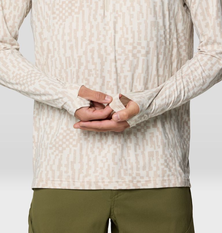 Men's Crater Lake 1/2 Zip, Color: Stone Digidaze Print, image 6