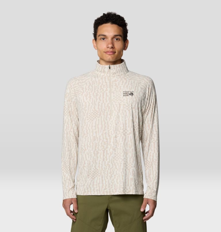 Men's Crater Lake 1/2 Zip, Color: Stone Digidaze Print, image 1