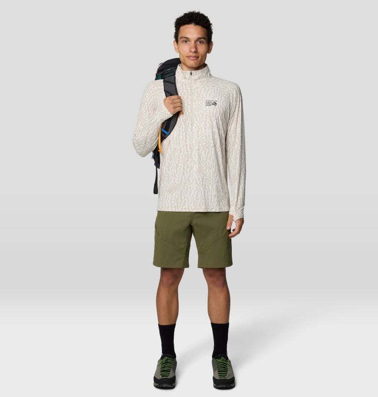 Men's Crater Lake 1/2 Zip, Color: Stone Digidaze Print, image 2