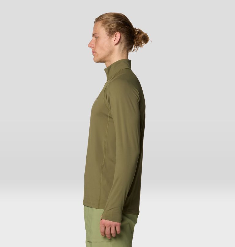 Men's Crater Lake 1/2 Zip, Color: Combat Green, image 3