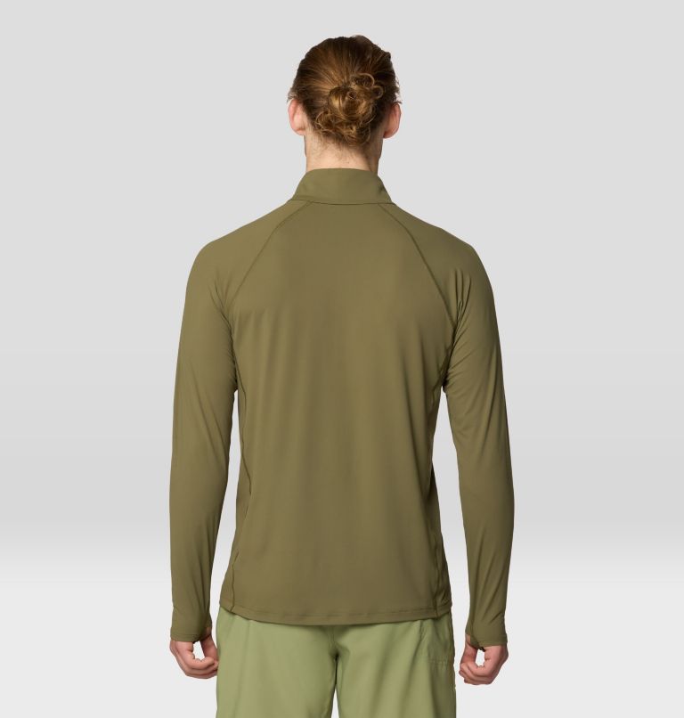 Men's Crater Lake 1/2 Zip, Color: Combat Green, image 2