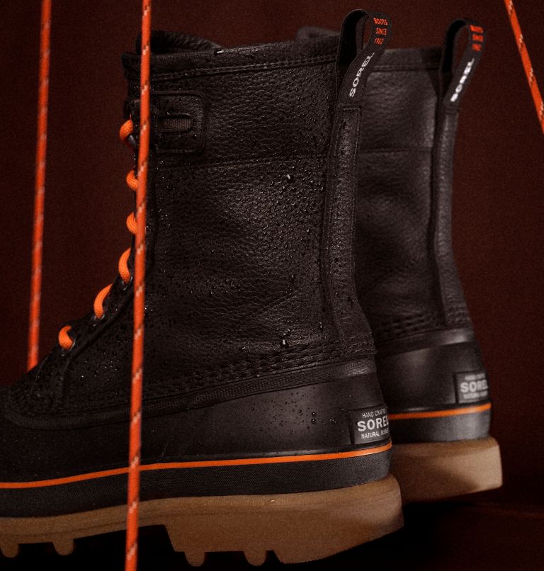 Men's CARIBOU Royal Hi-Viz Waterproof Boot, Color: Black, Black, image 14