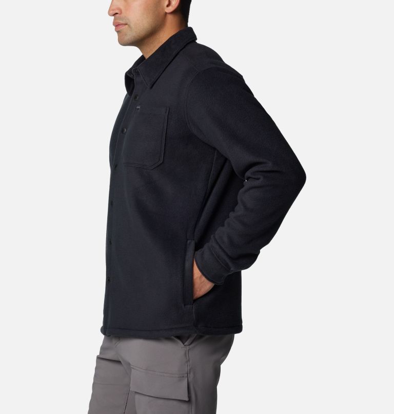 Men's Steens Mountain Solid Shirt Jacket, Color: Black, image 3
