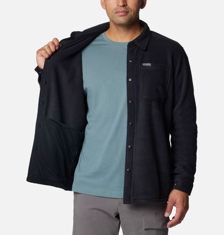 Men's Steens Mountain Solid Shirt Jacket, Color: Black, image 5