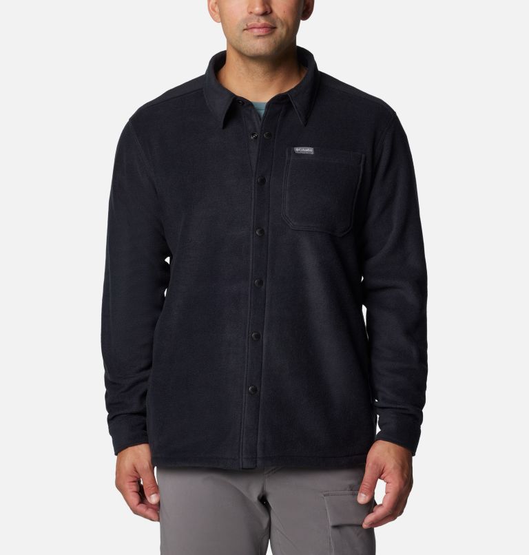 Men's Steens Mountain Solid Shirt Jacket, Color: Black, image 6