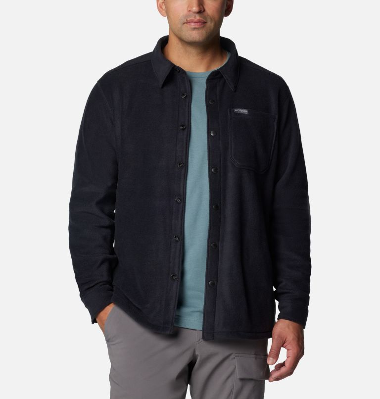Men's Steens Mountain Solid Shirt Jacket, Color: Black, image 1