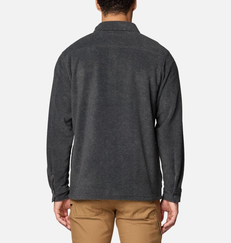 Men's Steens Mountain Solid Shirt Jacket, Color: Charcoal Grey Heather, image 2
