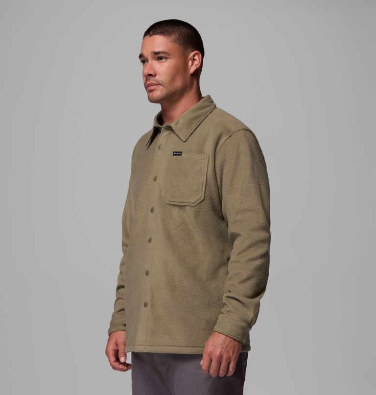 Men's Steens Mountain Solid Shirt Jacket, Color: Stone Green, image 4