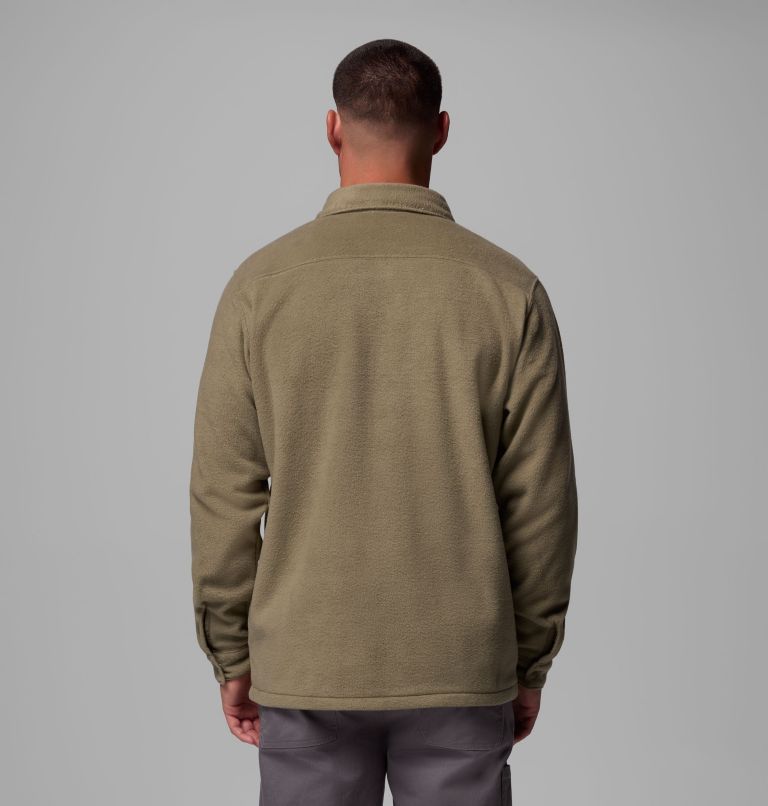 Men's Steens Mountain Solid Shirt Jacket, Color: Stone Green, image 3