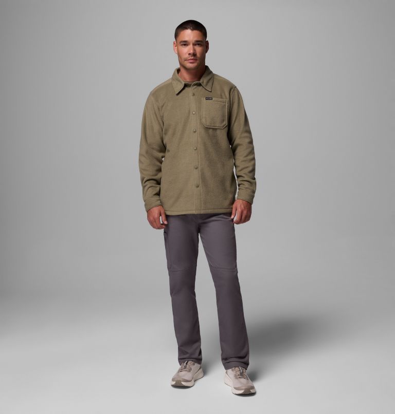 Men's Steens Mountain Solid Shirt Jacket, Color: Stone Green, image 2