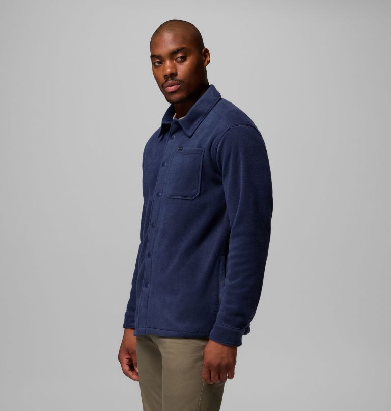 Men's Steens Mountain Solid Shirt Jacket, Color: Collegiate Navy, image 4
