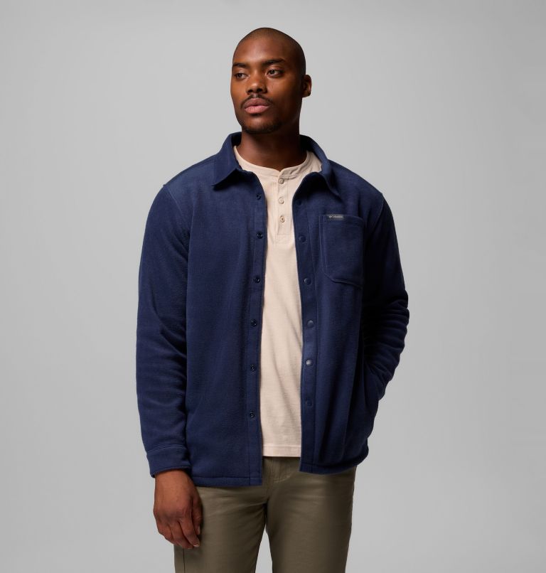Men's Steens Mountain Solid Shirt Jacket, Color: Collegiate Navy, image 5