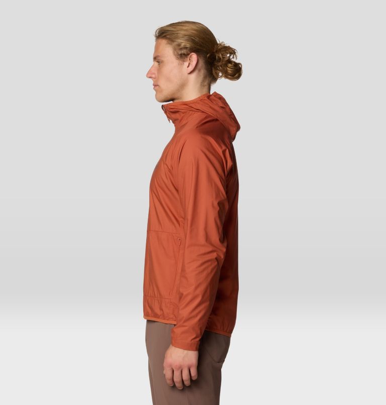Men's Kor AirShell Hoody, Color: Raw Carnelian, image 4