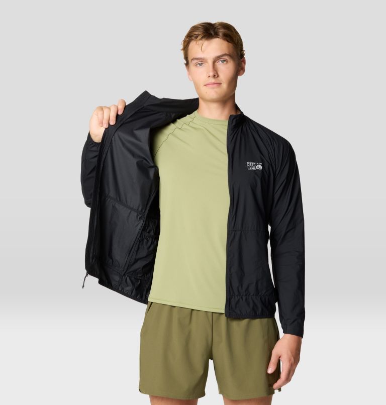 Men's Kor AirShell Full Zip Jacket, Color: Black, image 6