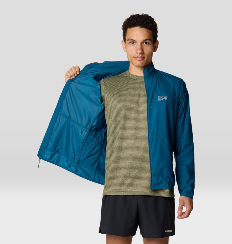 Men's Kor AirShell Full Zip Jacket, Color: Dark Caspian, image 6