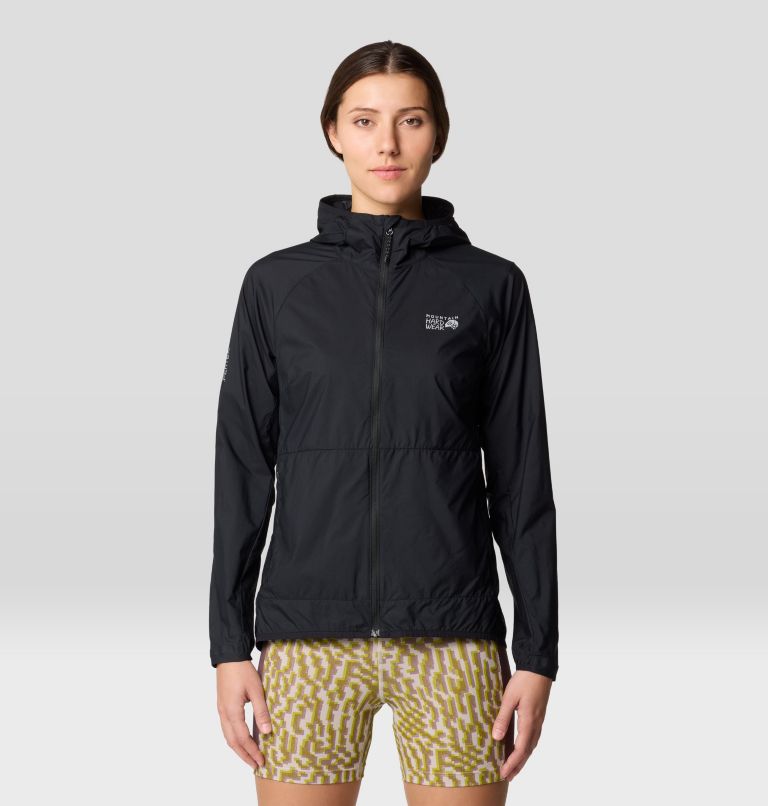 Women's Kor AirShell Hoody, Color: Black, image 1