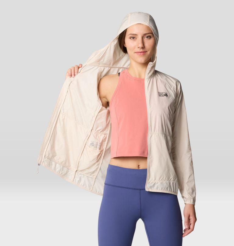 Women's Kor AirShell Hoody, Color: Talc, image 8