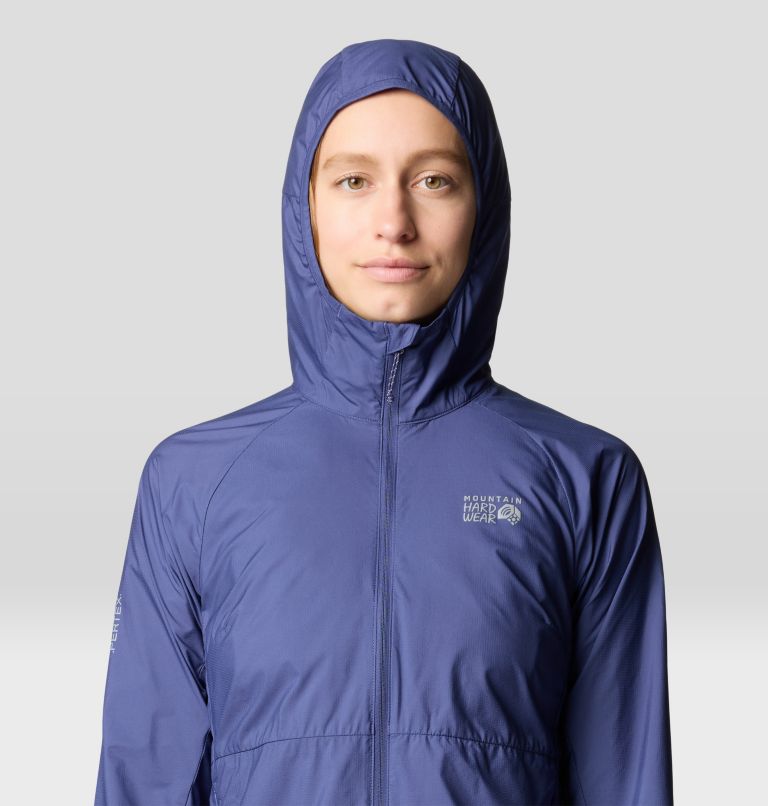 Women's Kor AirShell Hoody, Color: Lapis Dusk, image 5
