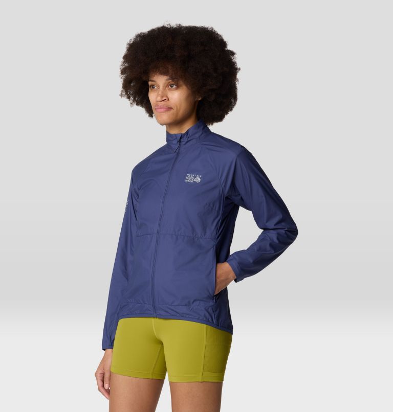 Women's Kor AirShell Full Zip Jacket, Color: Lapis Dusk, image 3