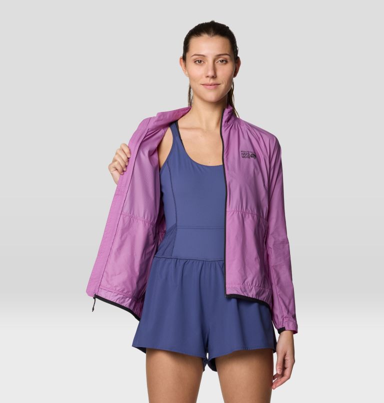 Women's Kor AirShell Full Zip Jacket, Color: Lilac Glow, image 7