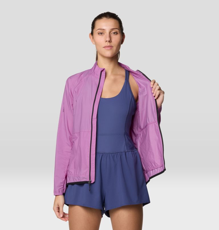 Women's Kor AirShell Full Zip Jacket, Color: Lilac Glow, image 9