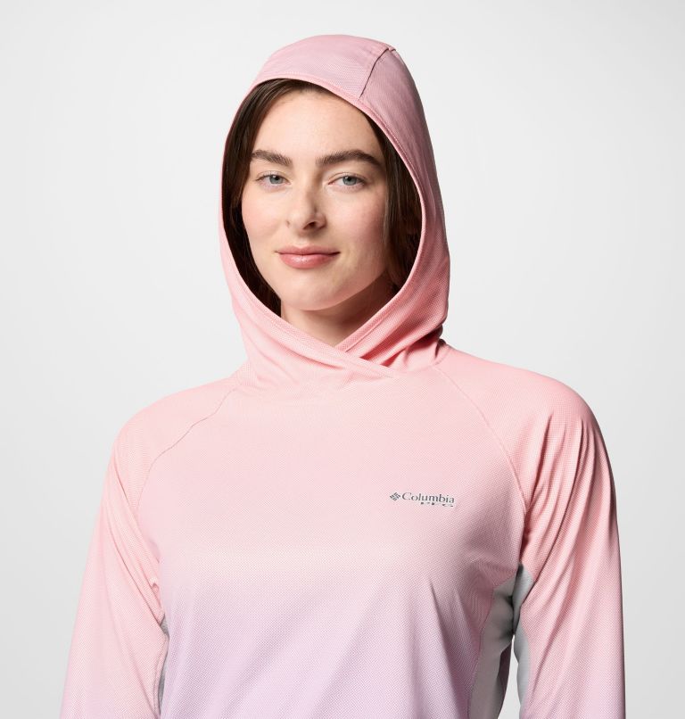 Women's PFG Tidal Deflector Zero Hoodie, Color: Hydrangea Gradient, image 4