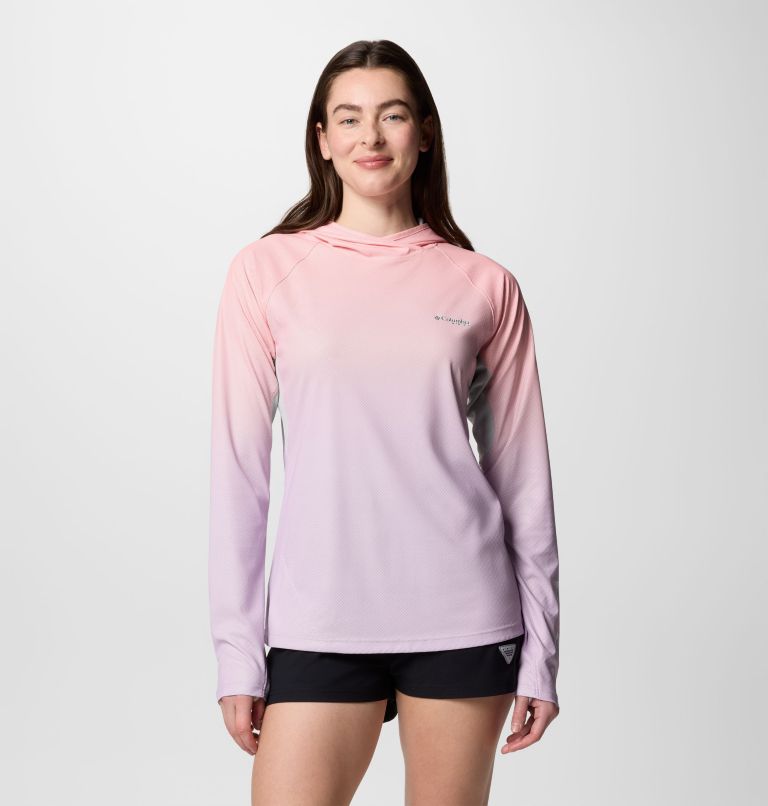 Women's PFG Tidal Deflector Zero Hoodie, Color: Hydrangea Gradient, image 1