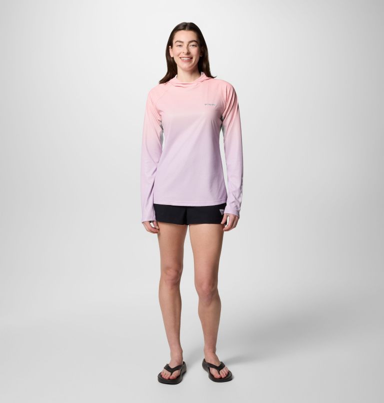 Women's PFG Tidal Deflector Zero Hoodie, Color: Hydrangea Gradient, image 9