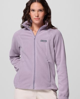 A man wearing a tan fleece jacket.