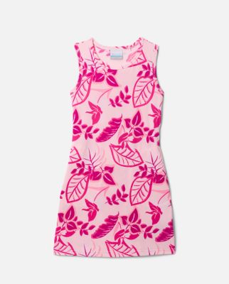 A girls' printed tank top dress.