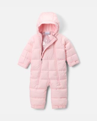 A pink infant's bunting.