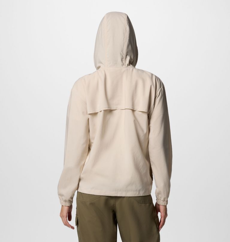 Women's Skien Valley Hooded Long Sleeve Shirt, Color: Dark Stone, image 2