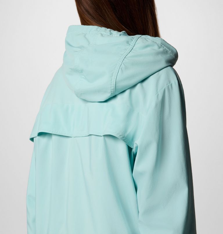 Women's Skien Valley Hooded Long Sleeve Shirt, Color: Spray, image 7