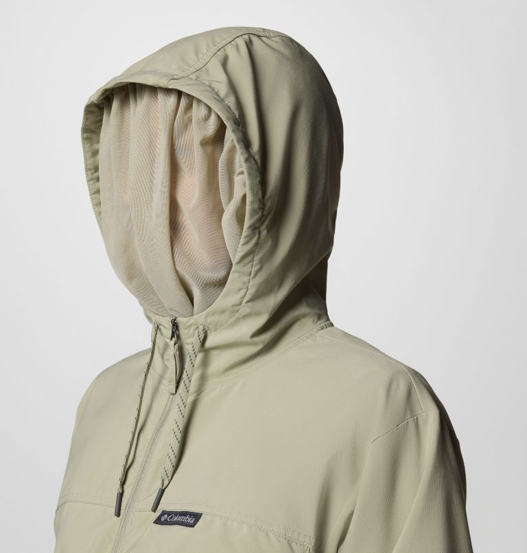 Women's Skien Valley Hooded Long Sleeve Shirt, Color: Safari, image 5