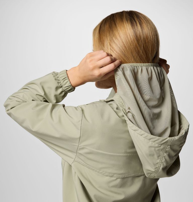Women's Skien Valley Hooded Long Sleeve Shirt, Color: Safari, image 6