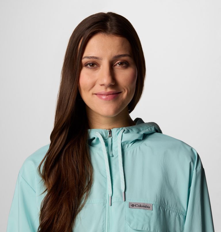 Chaqueta ligera con capucha Skien Valley para mujer, Color: Spray, image 4