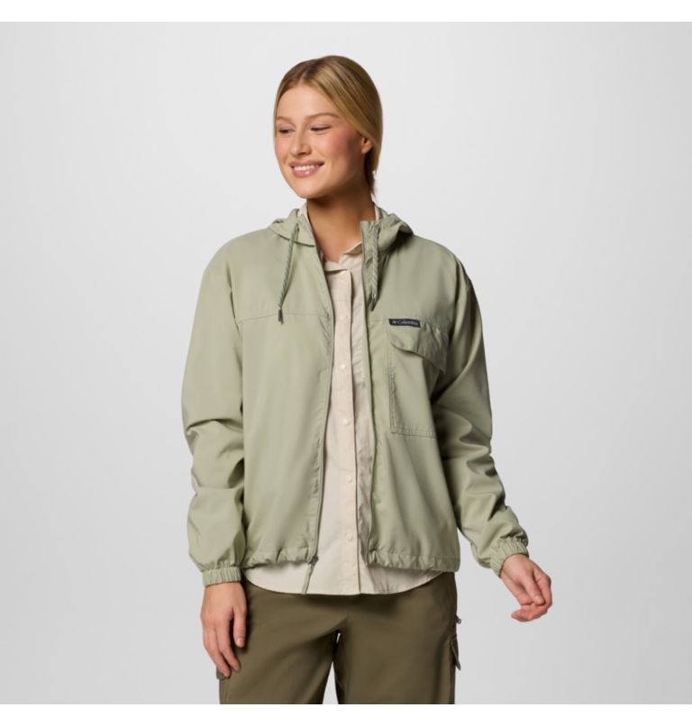 Women's Skien Valley Hooded Light Jacket, Color: Safari, image 8