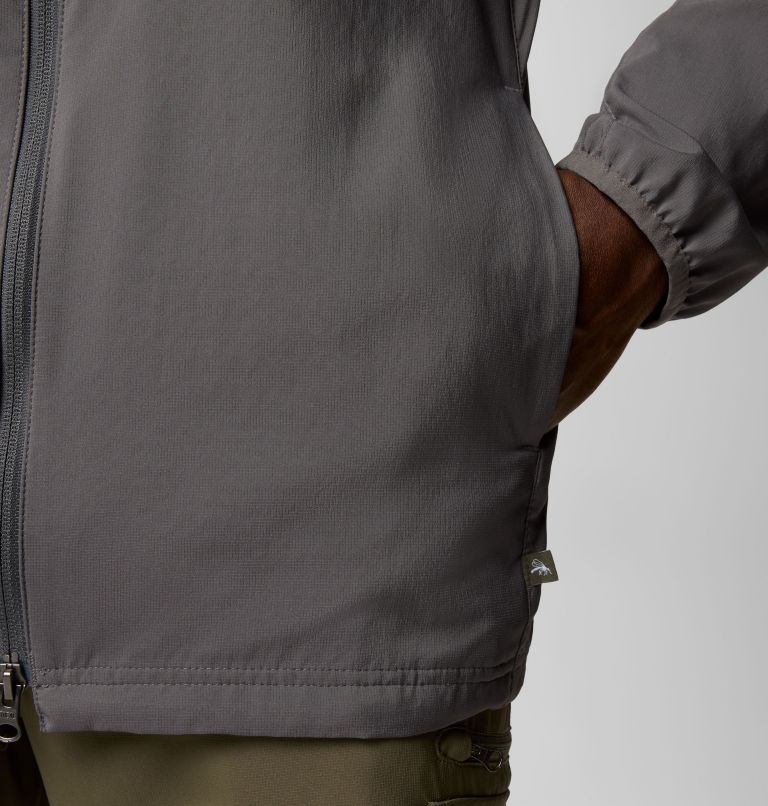 Men's Skien Valley Hooded Long Sleeve Shirt, Color: City Grey, image 8