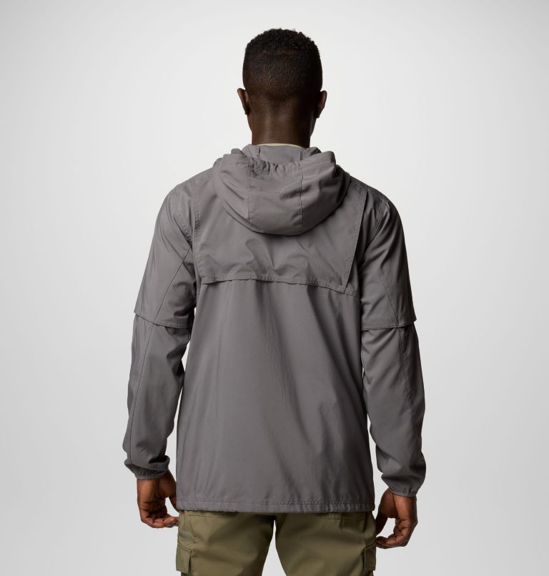 Men's Skien Valley Hooded Long Sleeve Shirt, Color: City Grey, image 3