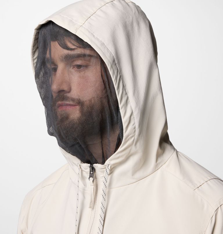 Men's Skien Valley Hooded Long Sleeve Shirt, Color: Dark Stone, image 6