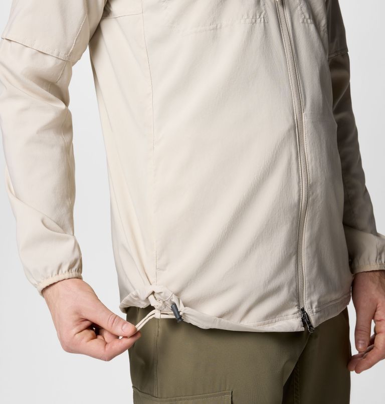 Men's Skien Valley Hooded Long Sleeve Shirt, Color: Dark Stone, image 7