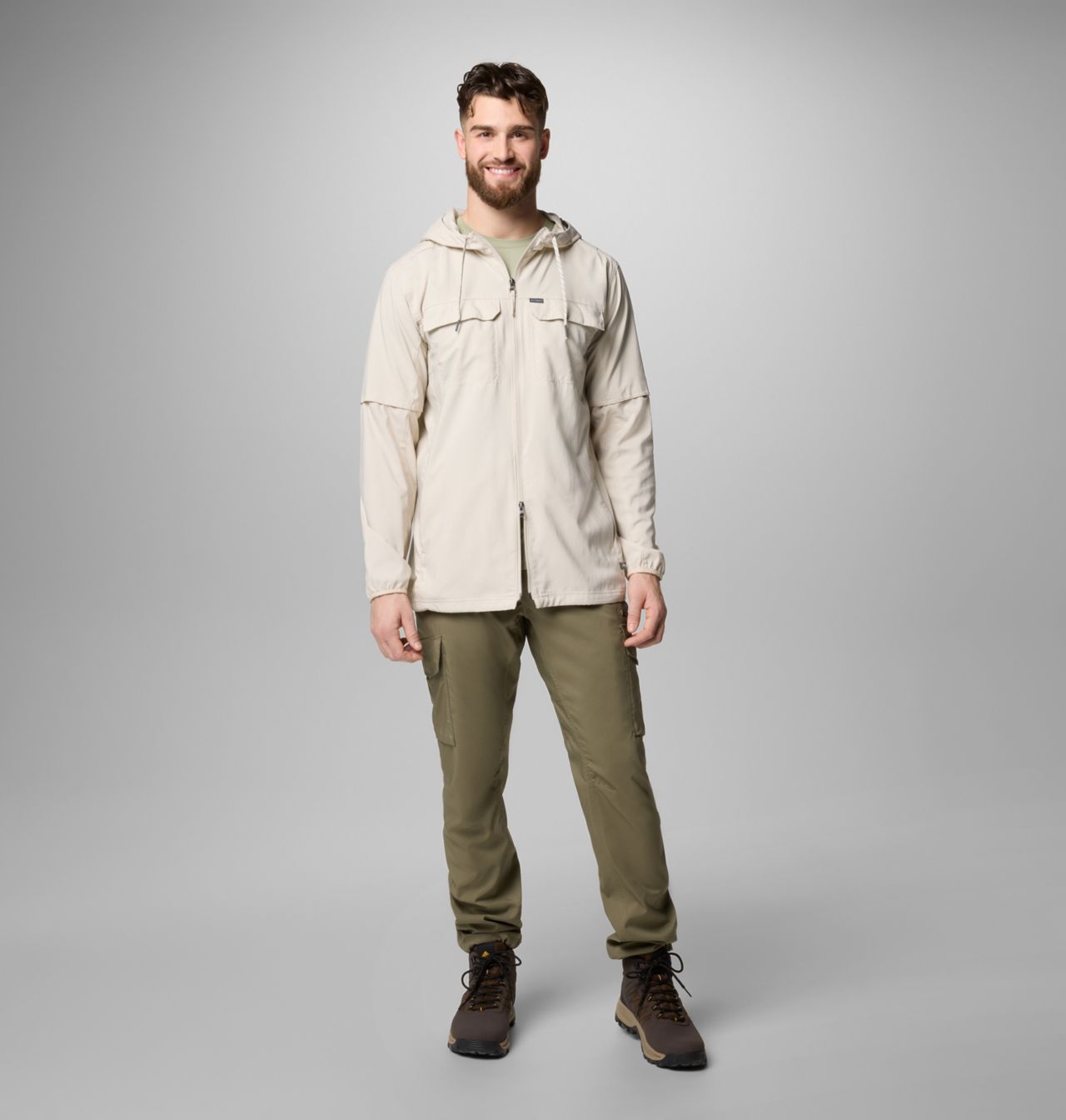 Men's Skien Valley™ Hooded Long Sleeve Shirt | 278 | L 2