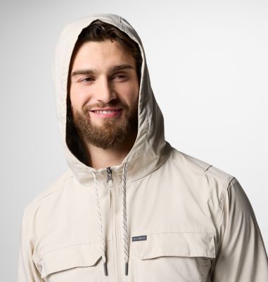 Veste Légère à Capuche Skien Valley Homme, Color: Dark Stone, image 4