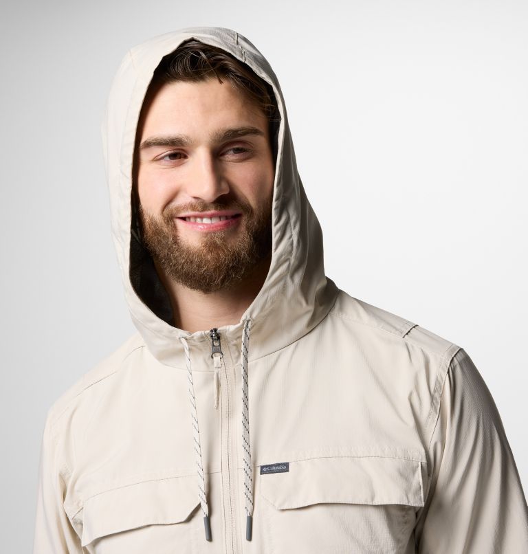 Men's Skien Valley Hooded Light Jacket, Color: Dark Stone, image 4