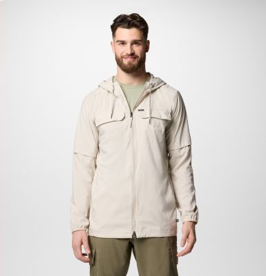 Men's Skien Valley Hooded Light Jacket, Color: Dark Stone, image 1