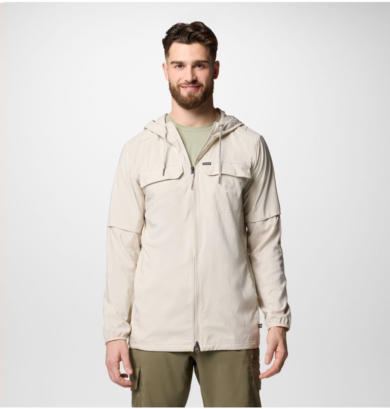 Men's Skien Valley Hooded Light Jacket, Color: Dark Stone, image 1